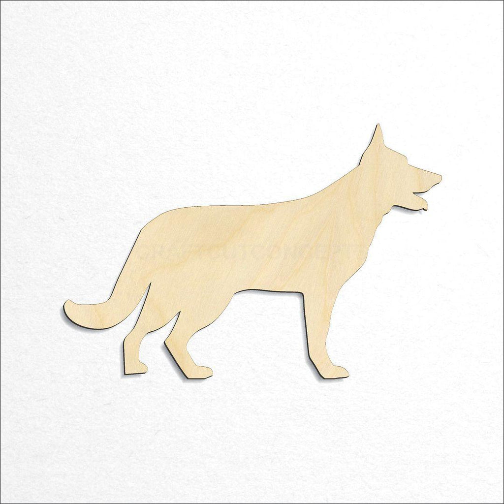 Wooden  German Shepard craft shape available in sizes of 2 inch and up