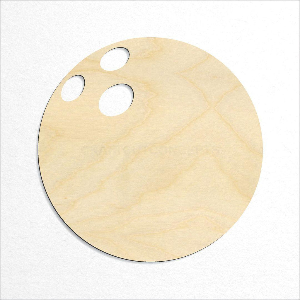 Wooden Bowling Ball craft shape available in sizes of 2 inch and up