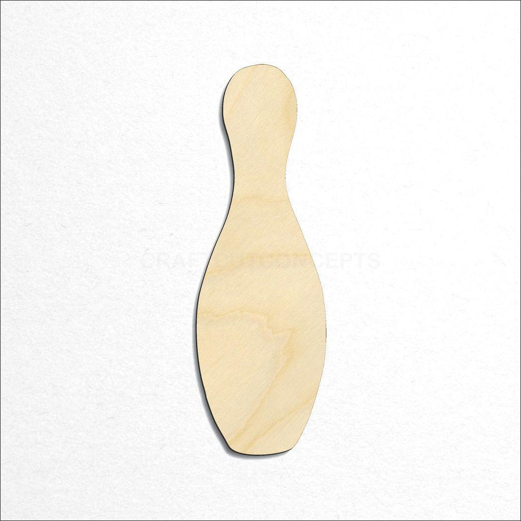 Wooden Bowling Pin craft shape available in sizes of 2 inch and up