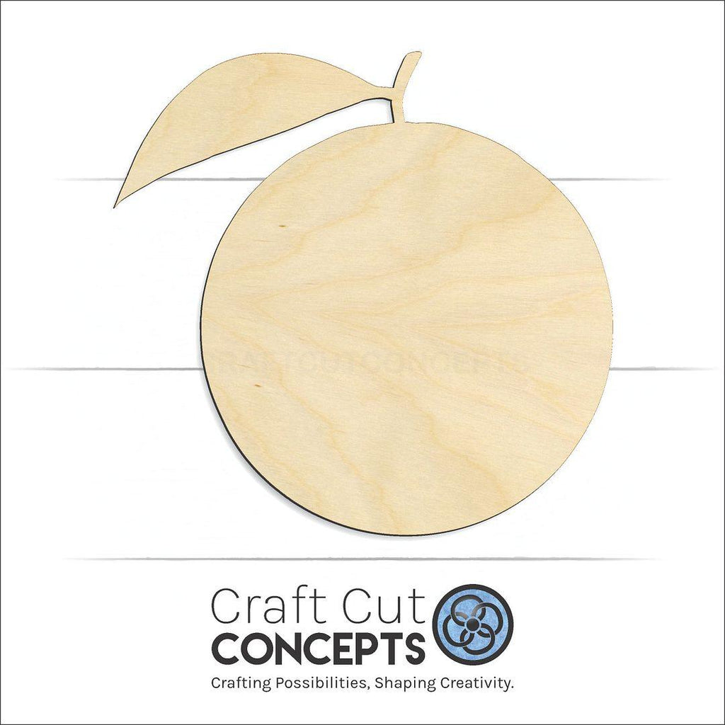 Craft Cut Concepts Logo under a wood Orange craft shape and blank