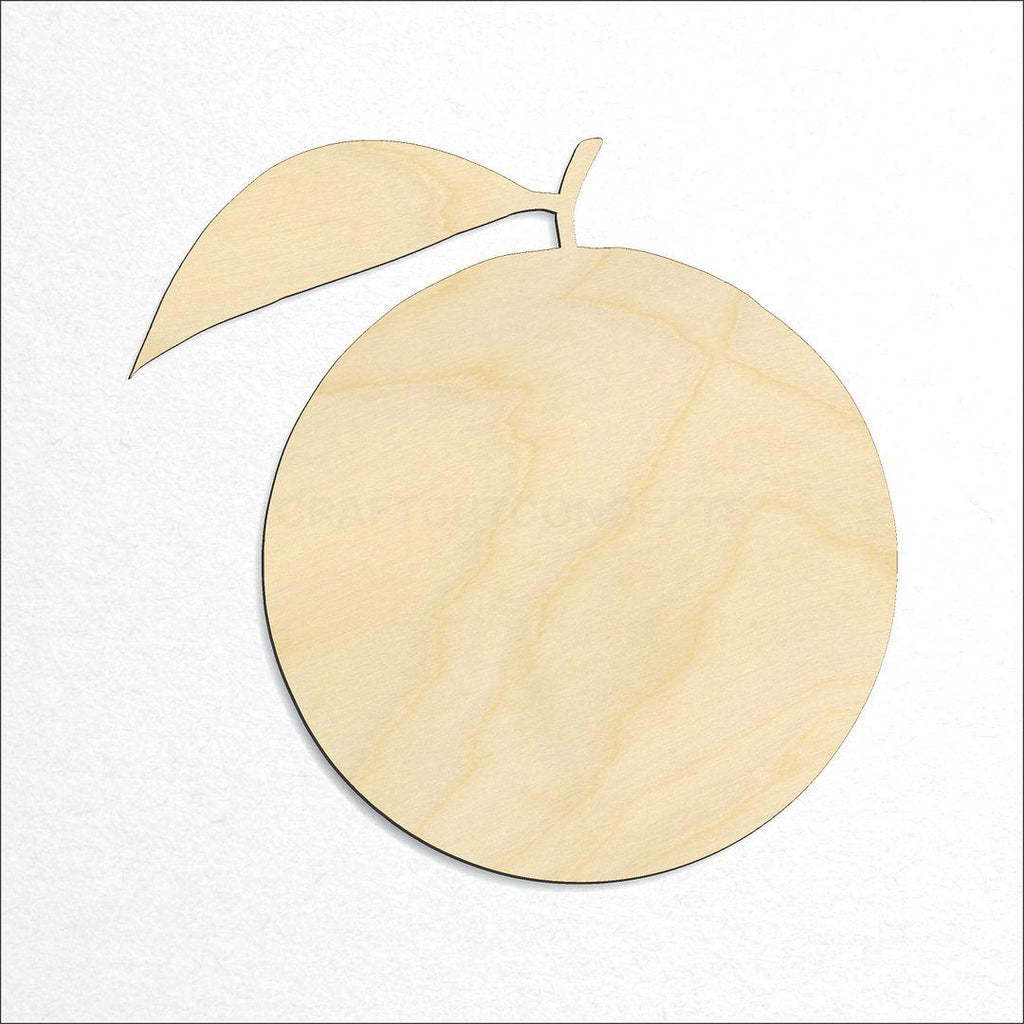 Wooden Orange craft shape available in sizes of 2 inch and up