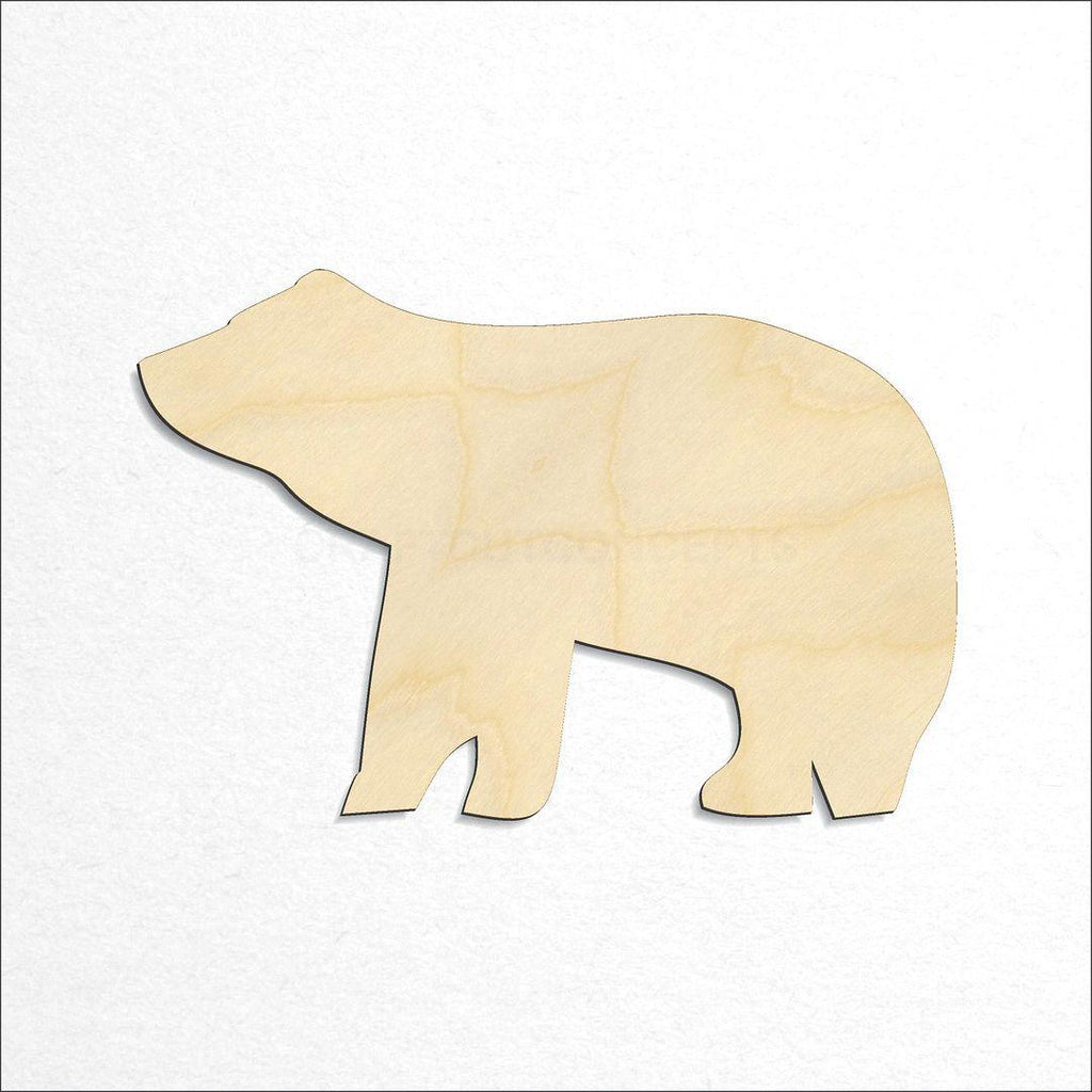 Wooden Bear Cub craft shape available in sizes of 1 inch and up