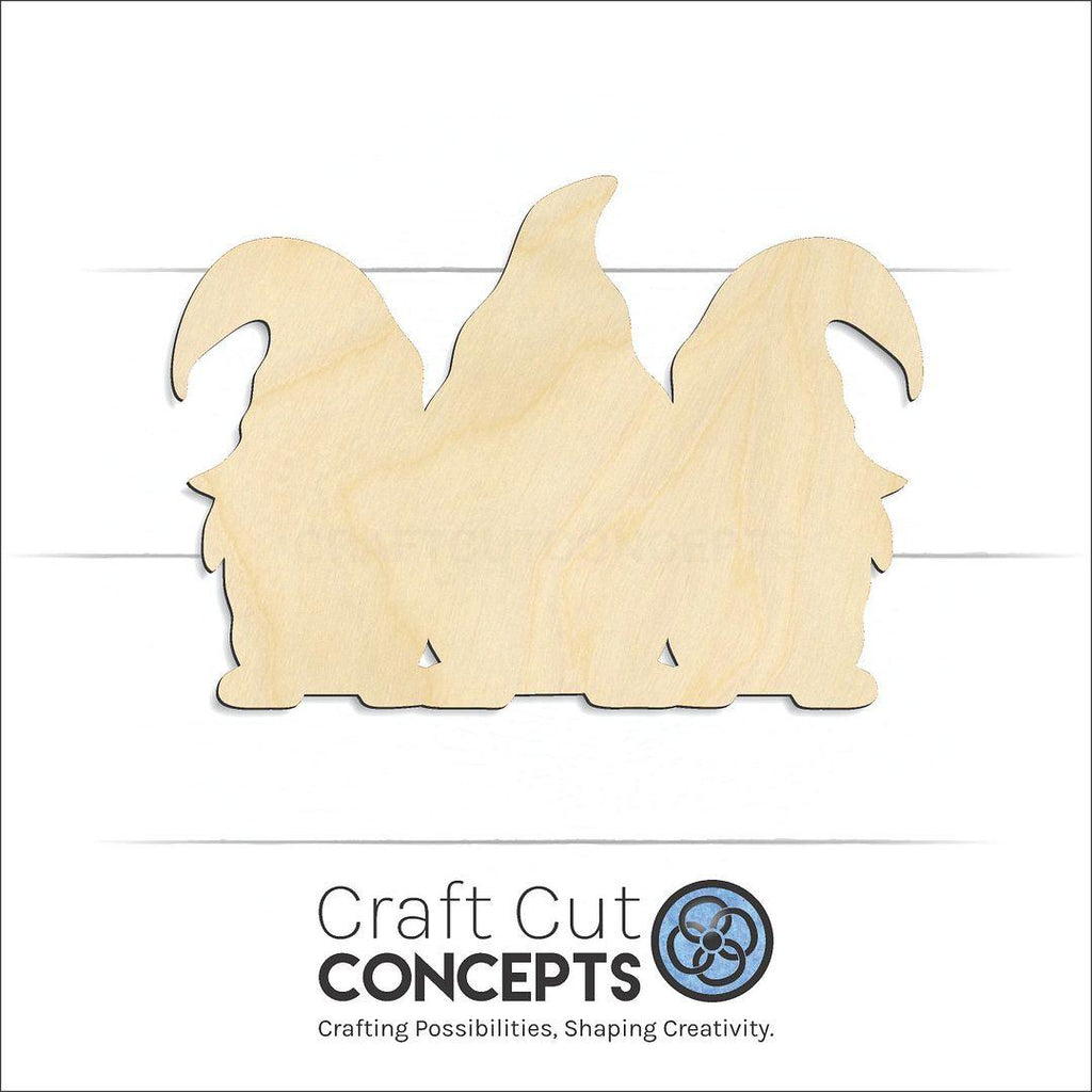 Craft Cut Concepts Logo under a wood Gnome Set craft shape and blank