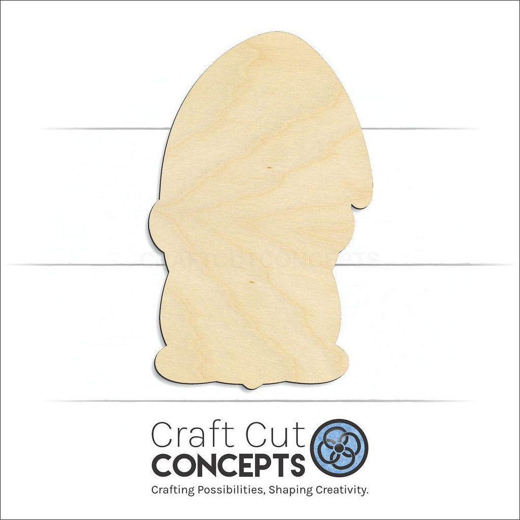 Craft Cut Concepts Logo under a wood Engraved Gnome craft shape and blank