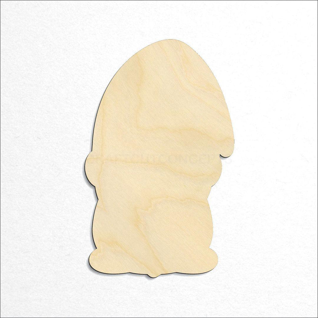 Wooden Engraved Gnome craft shape available in sizes of 2 inch and up