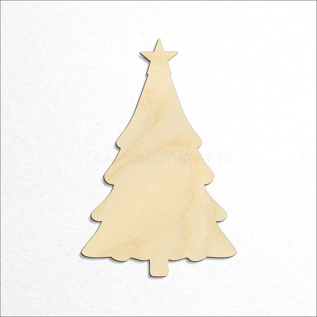 Wooden Chirsitmas Tree craft shape available in sizes of 1 inch and up