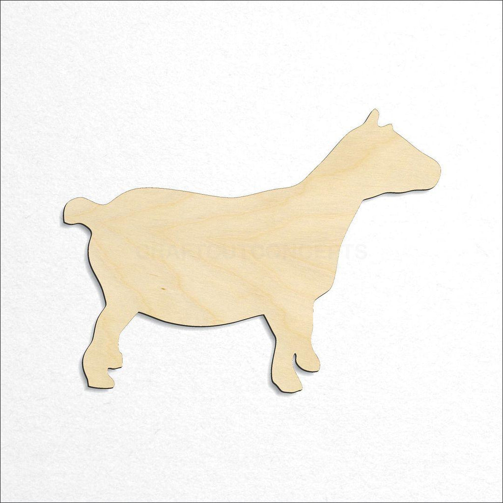 Wooden Pygmy Goat craft shape available in sizes of 2 inch and up