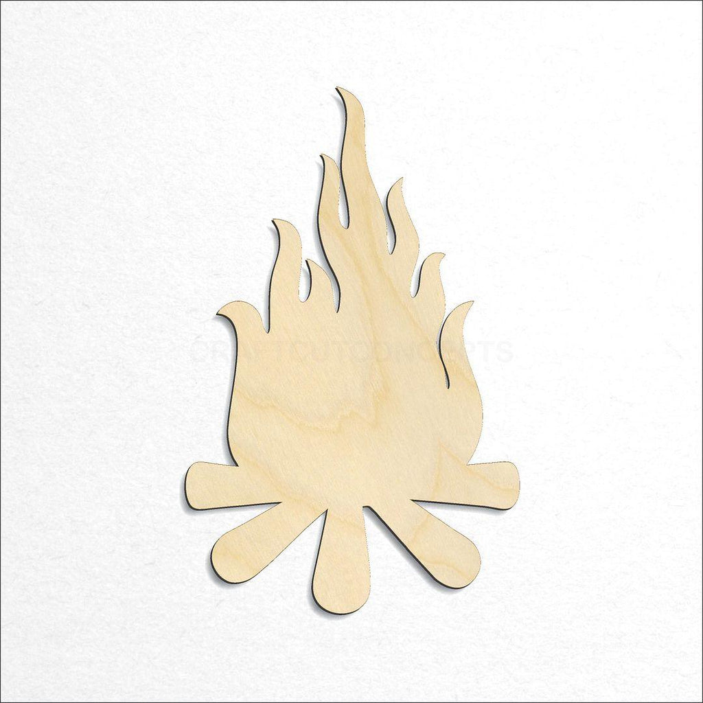Wooden Campfire craft shape available in sizes of 2 inch and up