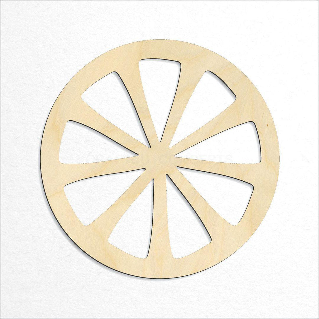 Wooden Lemon Slice craft shape available in sizes of 1 inch and up