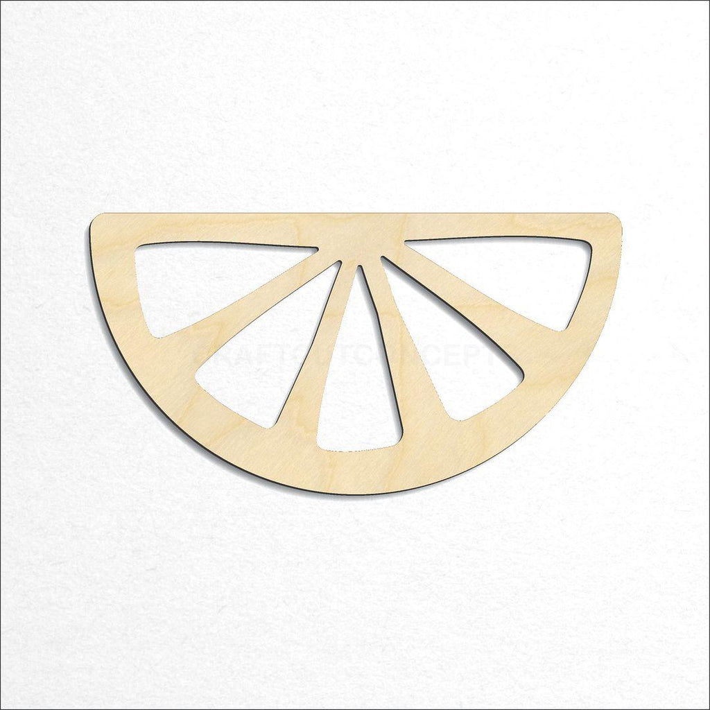 Wooden Half Lemon Slice craft shape available in sizes of 1 inch and up