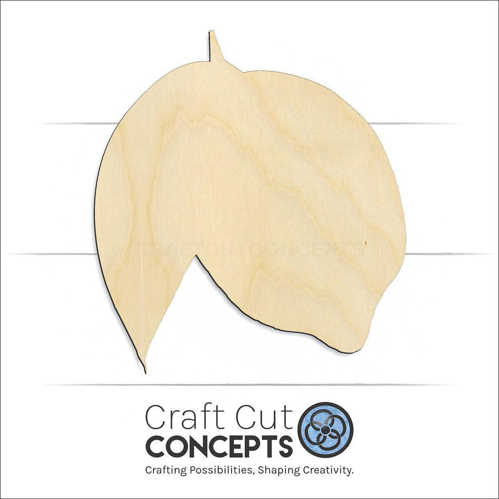 Craft Cut Concepts Logo under a wood Lemon with Leaf craft shape and blank