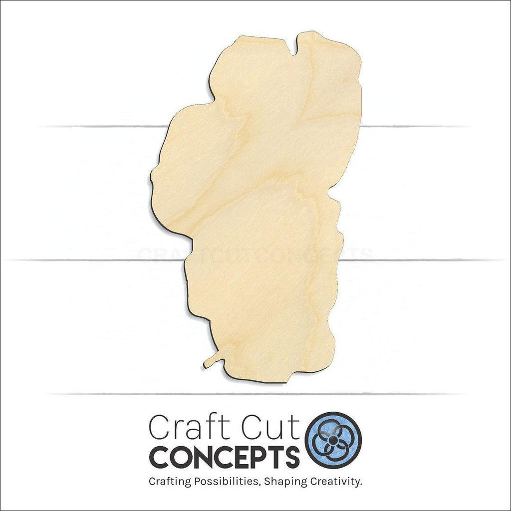 Craft Cut Concepts Logo under a wood Lake Tahoe craft shape and blank