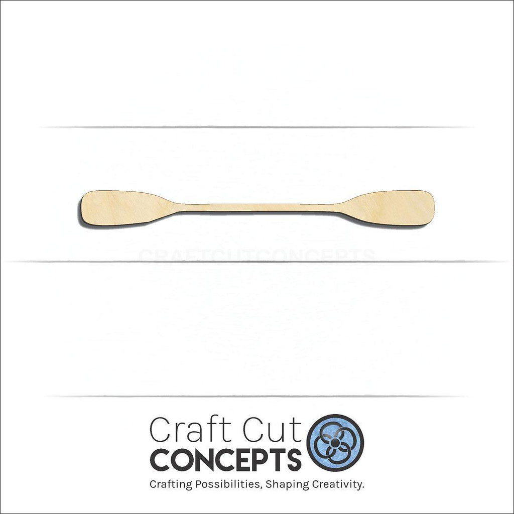 Craft Cut Concepts Logo under a wood Kayak Oar craft shape and blank