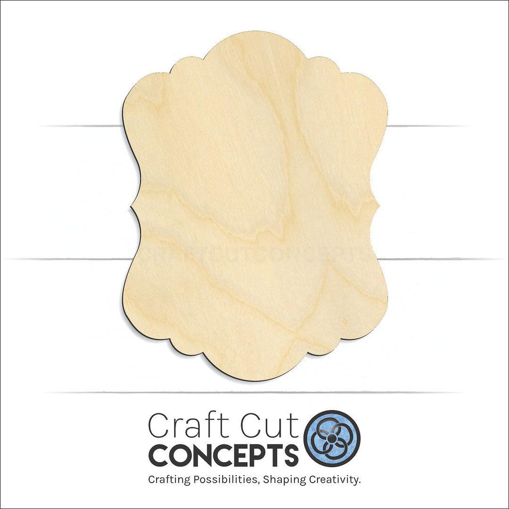 Craft Cut Concepts Logo under a wood Plaque Sign craft shape and blank