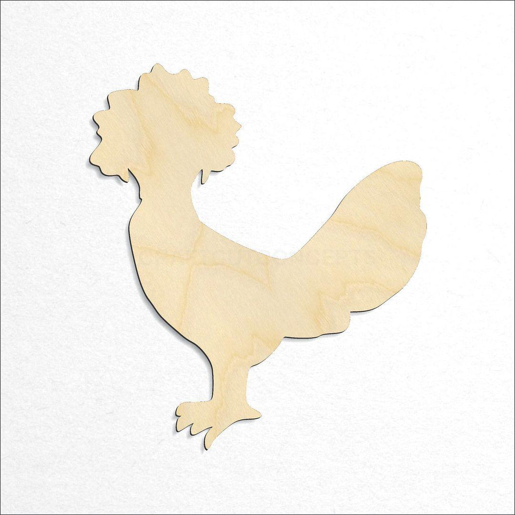 Wooden Polish Chicken craft shape available in sizes of 2 inch and up