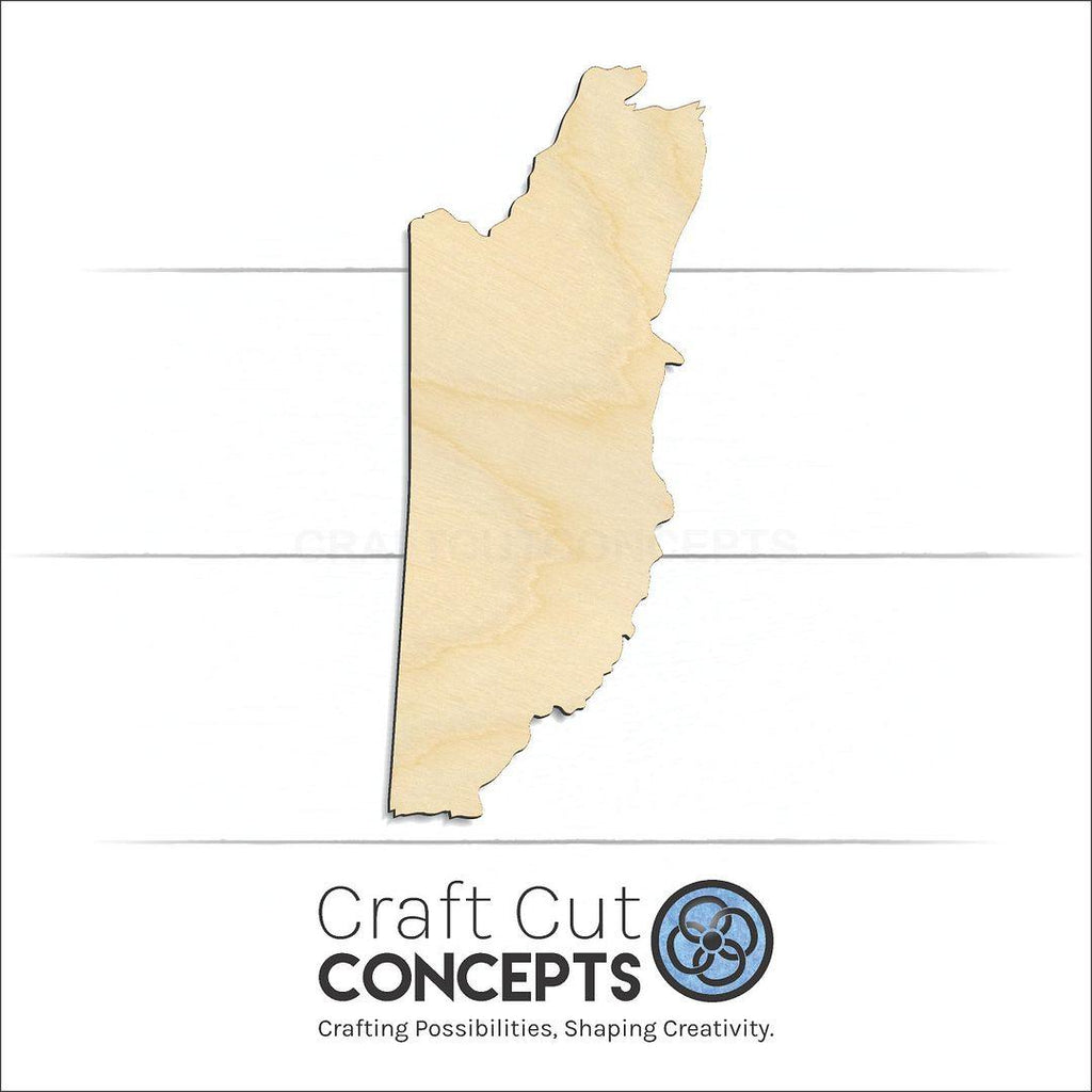 Craft Cut Concepts Logo under a wood Belize craft shape and blank