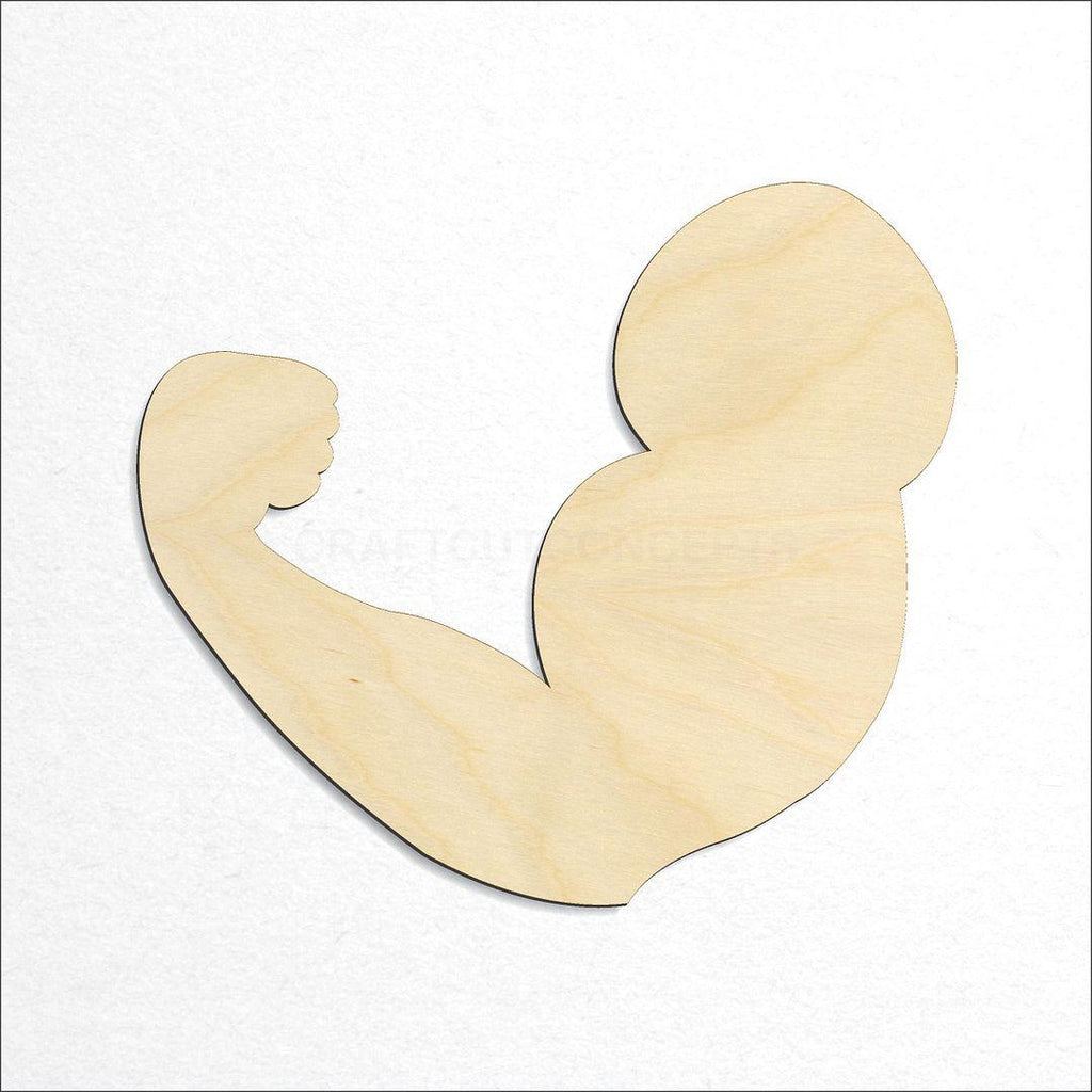 Wooden Wrestling arm craft shape available in sizes of 3 inch and up