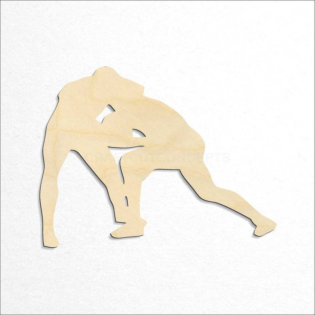 Wooden Wrestling craft shape available in sizes of 3 inch and up