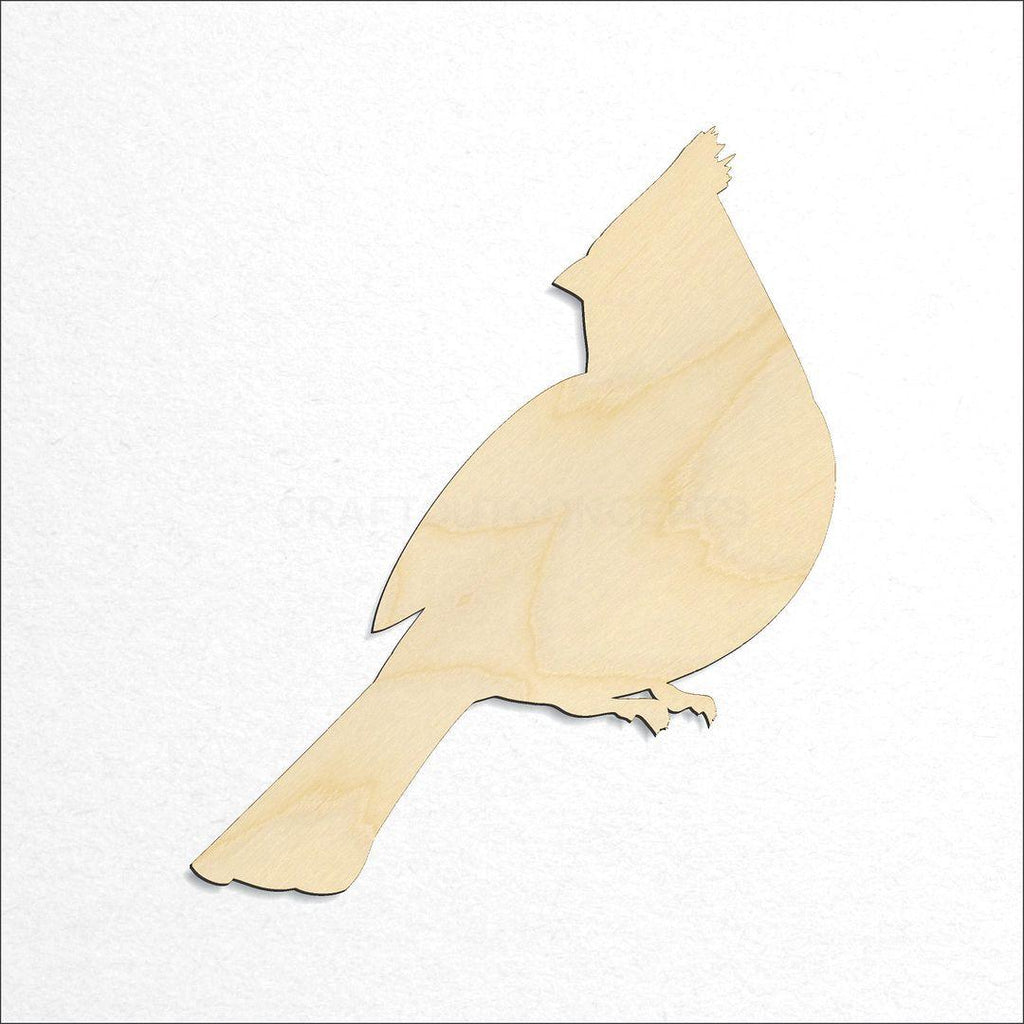 Wooden Cardinal craft shape available in sizes of 3 inch and up