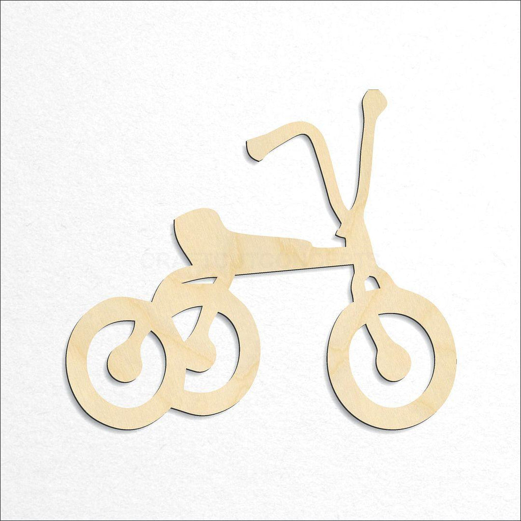 Wooden Tricycle craft shape available in sizes of 3 inch and up