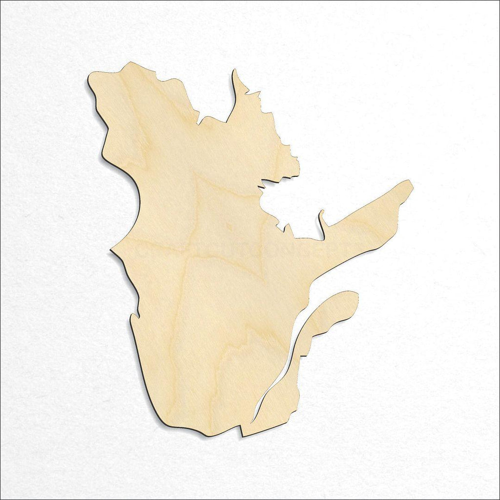Wooden Quebec craft shape available in sizes of 1 inch and up