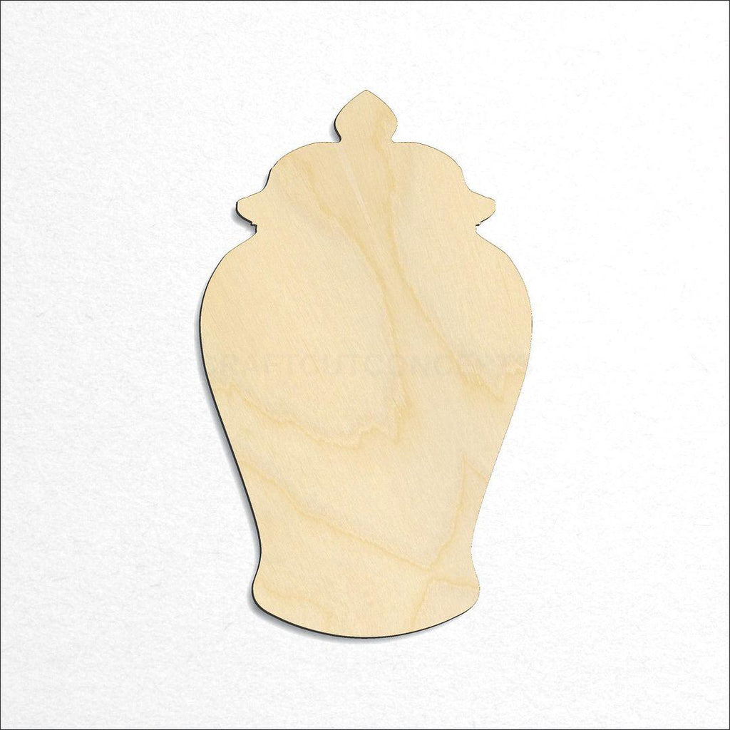 Wooden Ginger Jar craft shape available in sizes of 1 inch and up