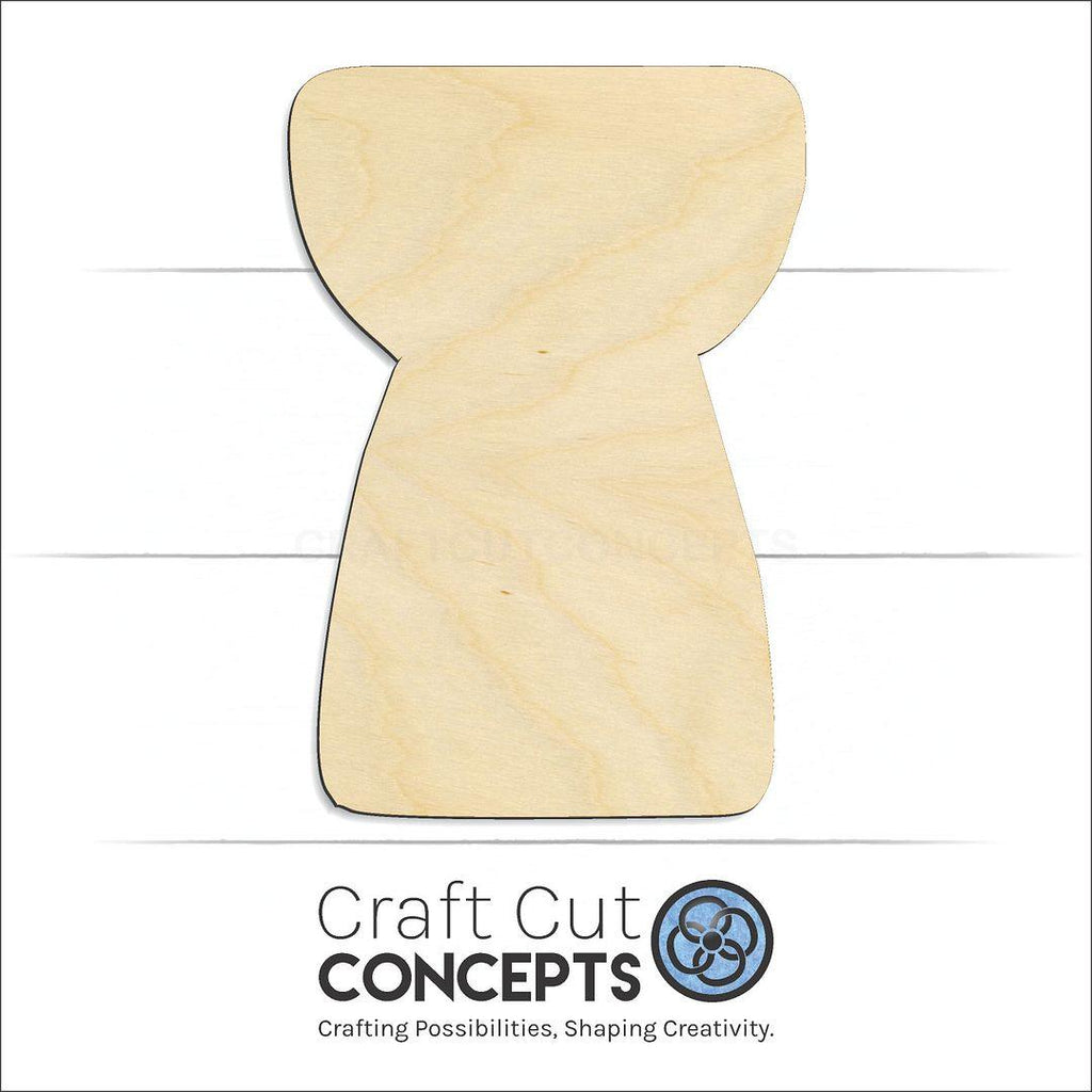 Craft Cut Concepts Logo under a wood Latte Stone craft shape and blank