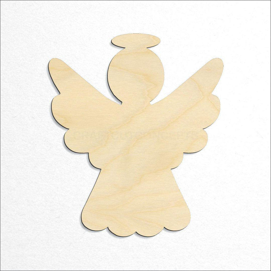 Wooden Christmas angel craft shape available in sizes of 1 inch and up