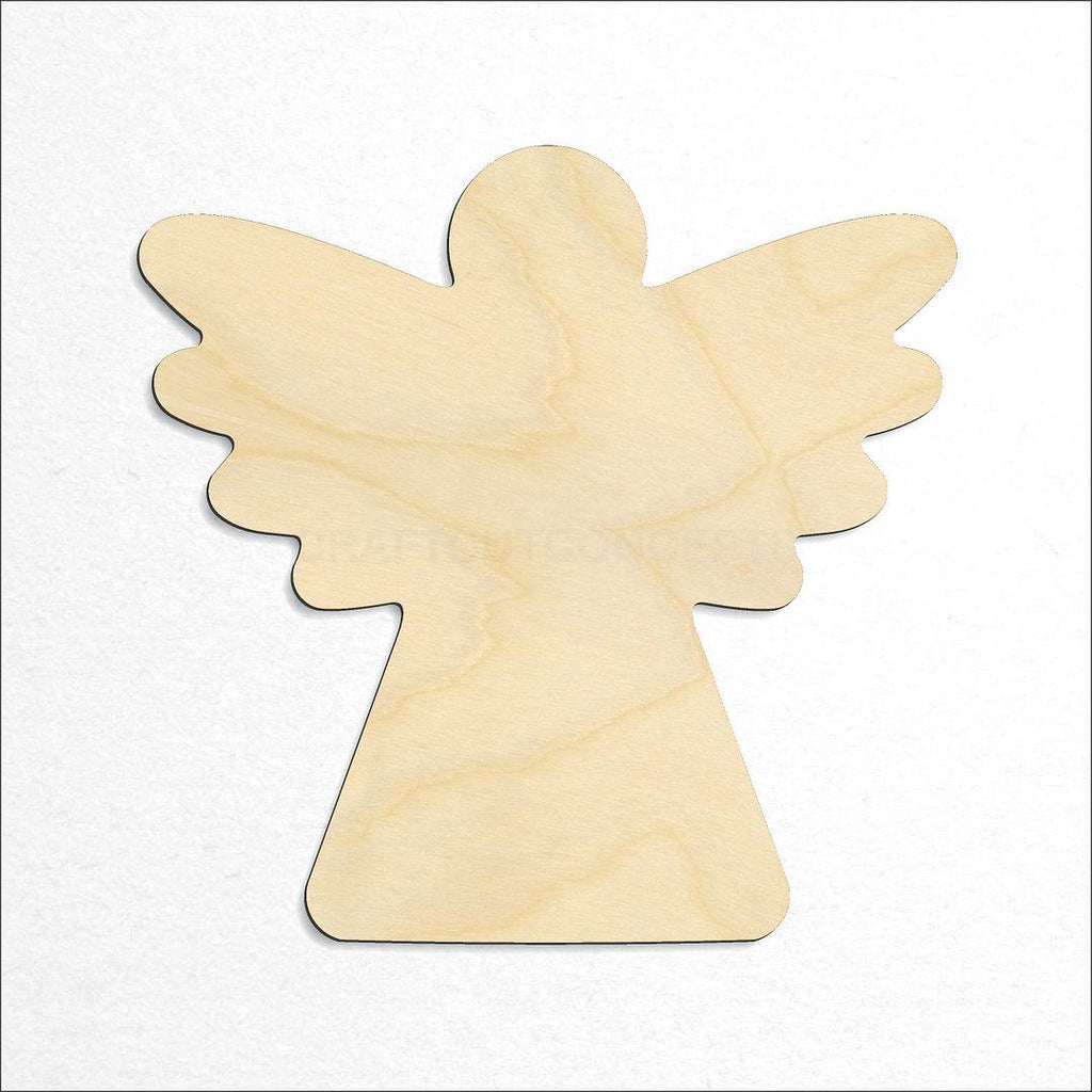 Wooden Christmas angel craft shape available in sizes of 1 inch and up