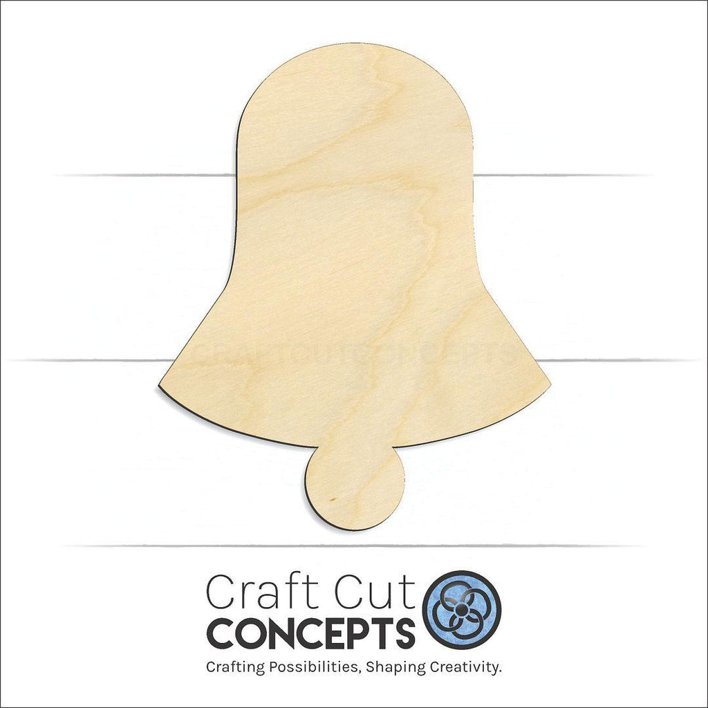 Craft Cut Concepts Logo under a wood Christmas Bells craft shape and blank