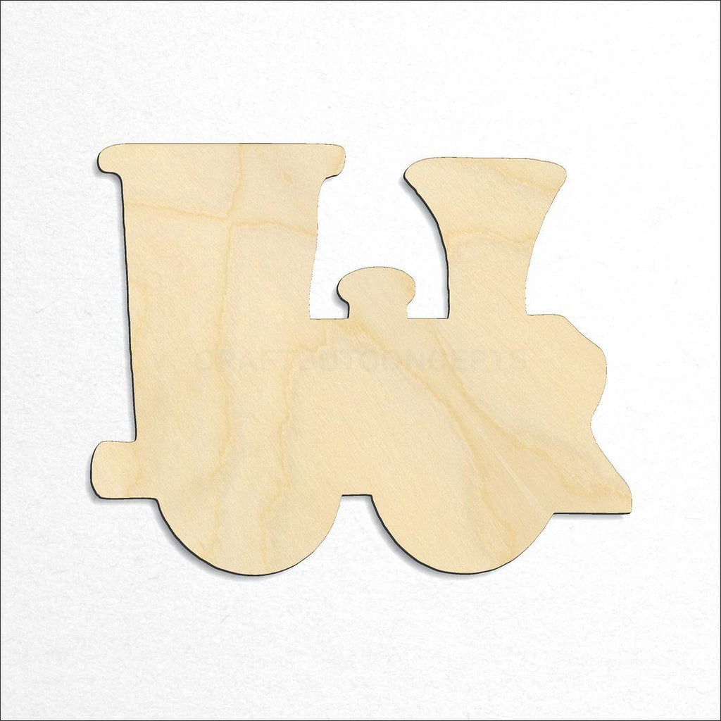 Wooden Train craft shape available in sizes of 2 inch and up