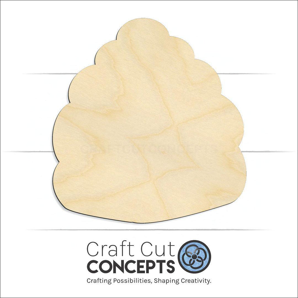 Craft Cut Concepts Logo under a wood Bee Hive craft shape and blank