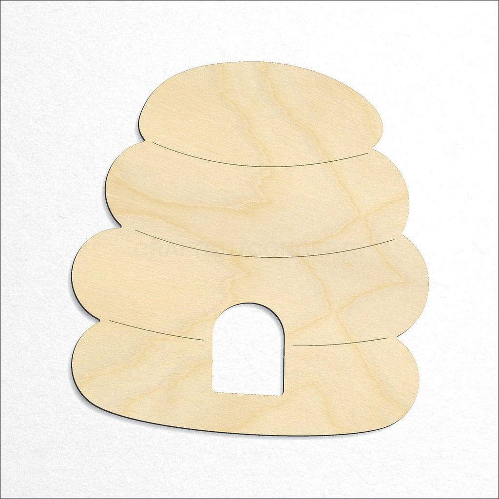 Wooden Bee Hive craft shape available in sizes of 1 inch and up