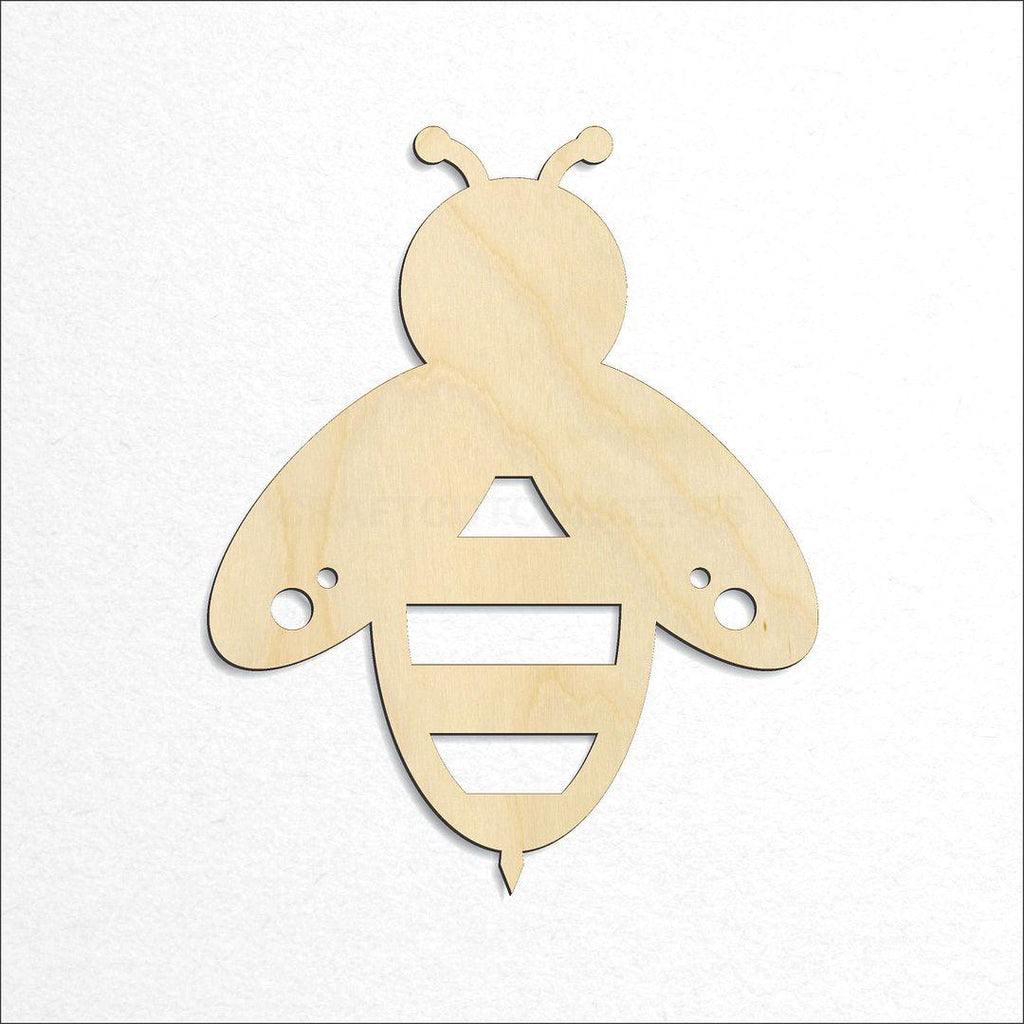 Wooden Bee craft shape available in sizes of 2 inch and up