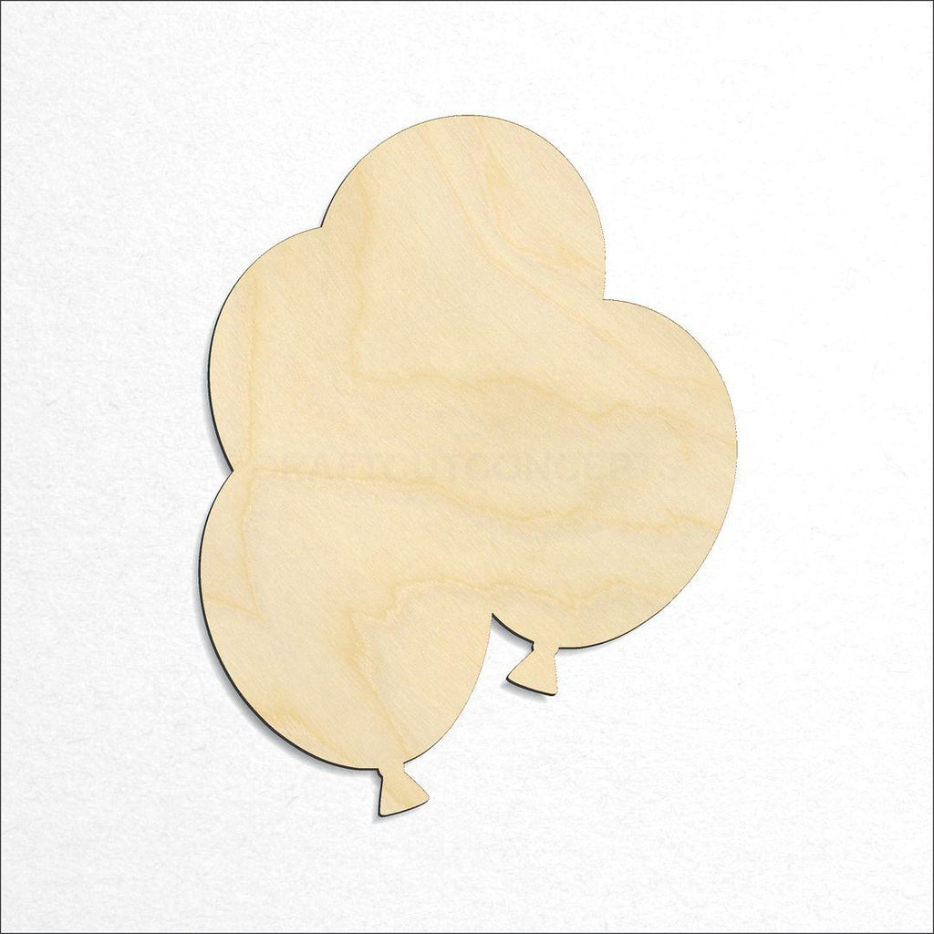 Wooden Balloons craft shape available in sizes of 1 inch and up
