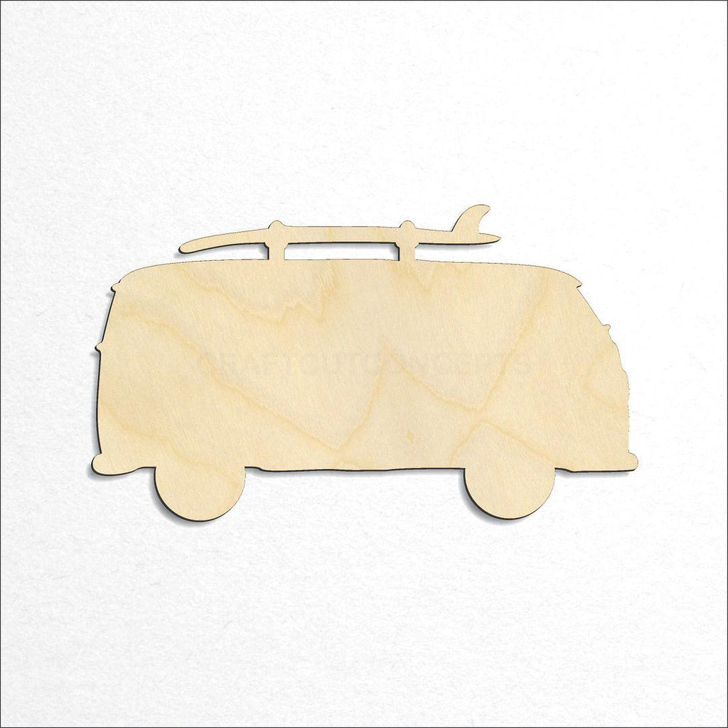 Wooden Bus with board craft shape available in sizes of 3 inch and up