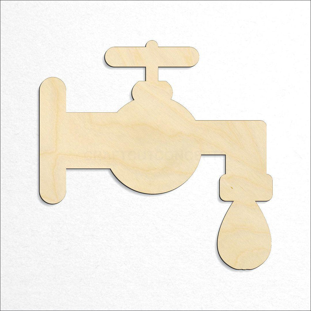 Wooden Water Spout craft shape available in sizes of 2 inch and up