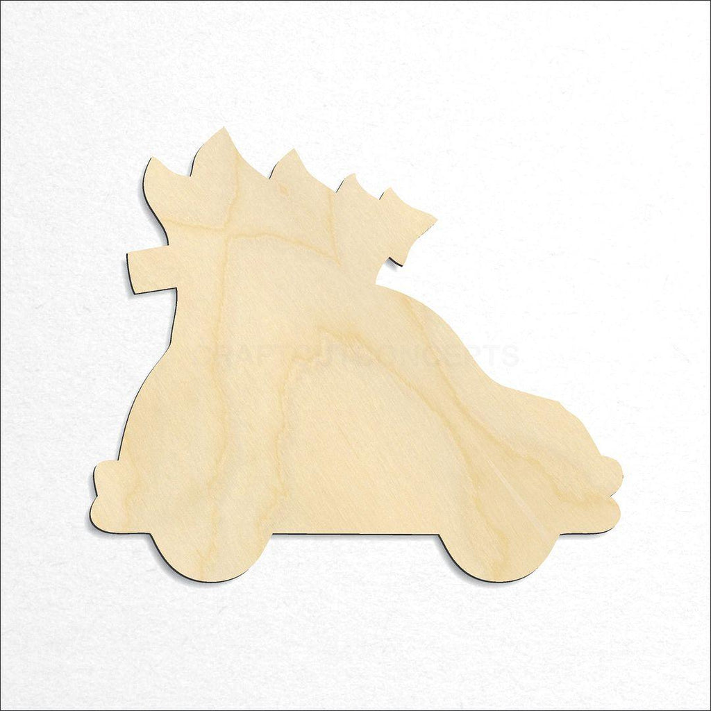 Wooden Christmas Tree Car craft shape available in sizes of 2 inch and up