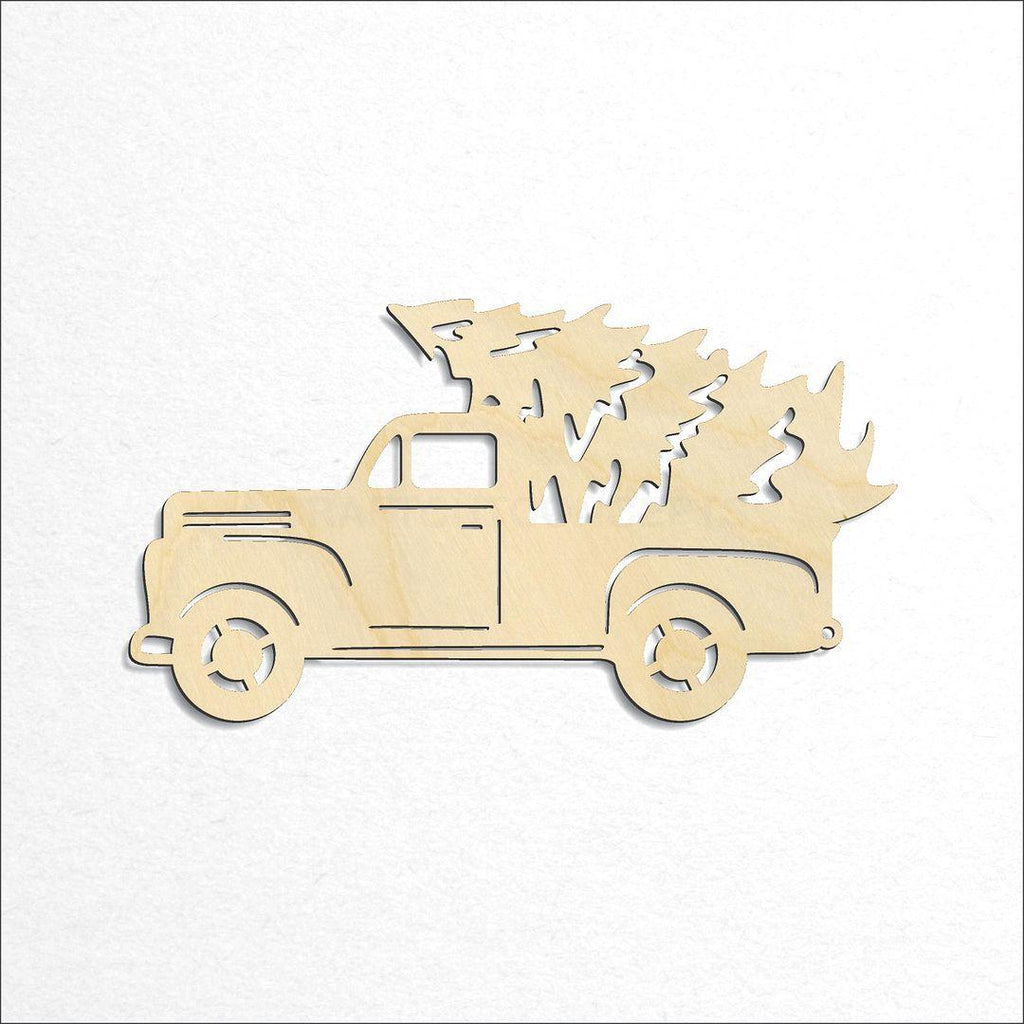 Wooden Truck with Tree & Window craft shape available in sizes of 4 inch and up