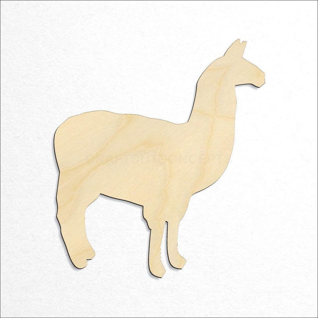 Wooden Llama craft shape available in sizes of 2 inch and up