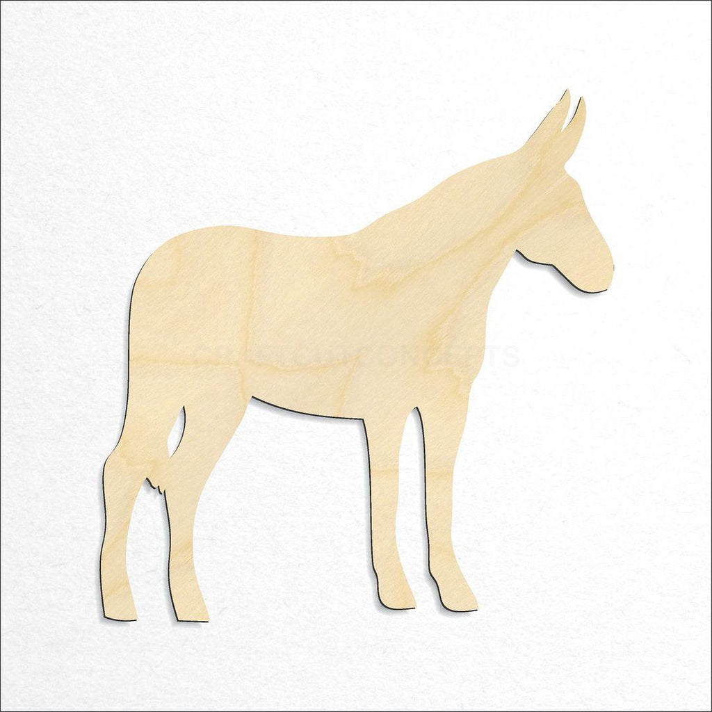 Wooden Mule craft shape available in sizes of 2 inch and up