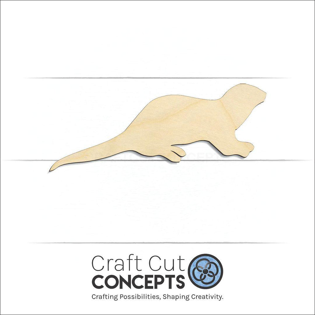 Craft Cut Concepts Logo under a wood Otter craft shape and blank