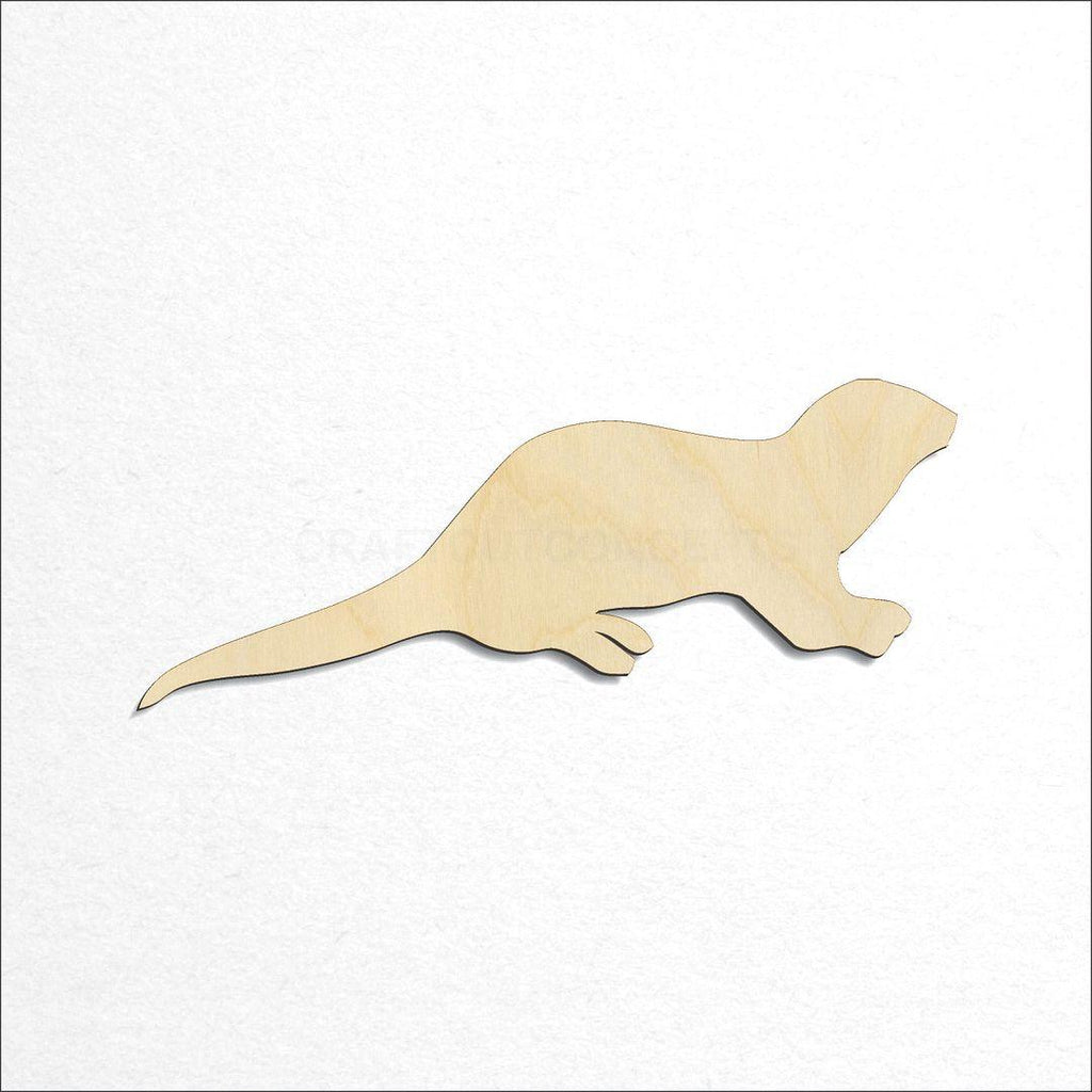 Wooden Otter craft shape available in sizes of 1 inch and up
