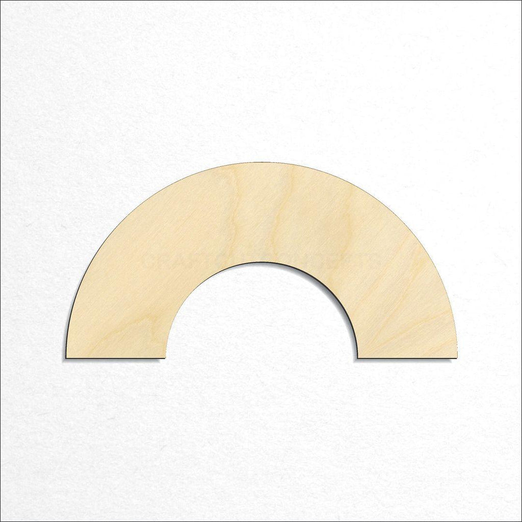 Wooden Rainbow craft shape available in sizes of 1 inch and up