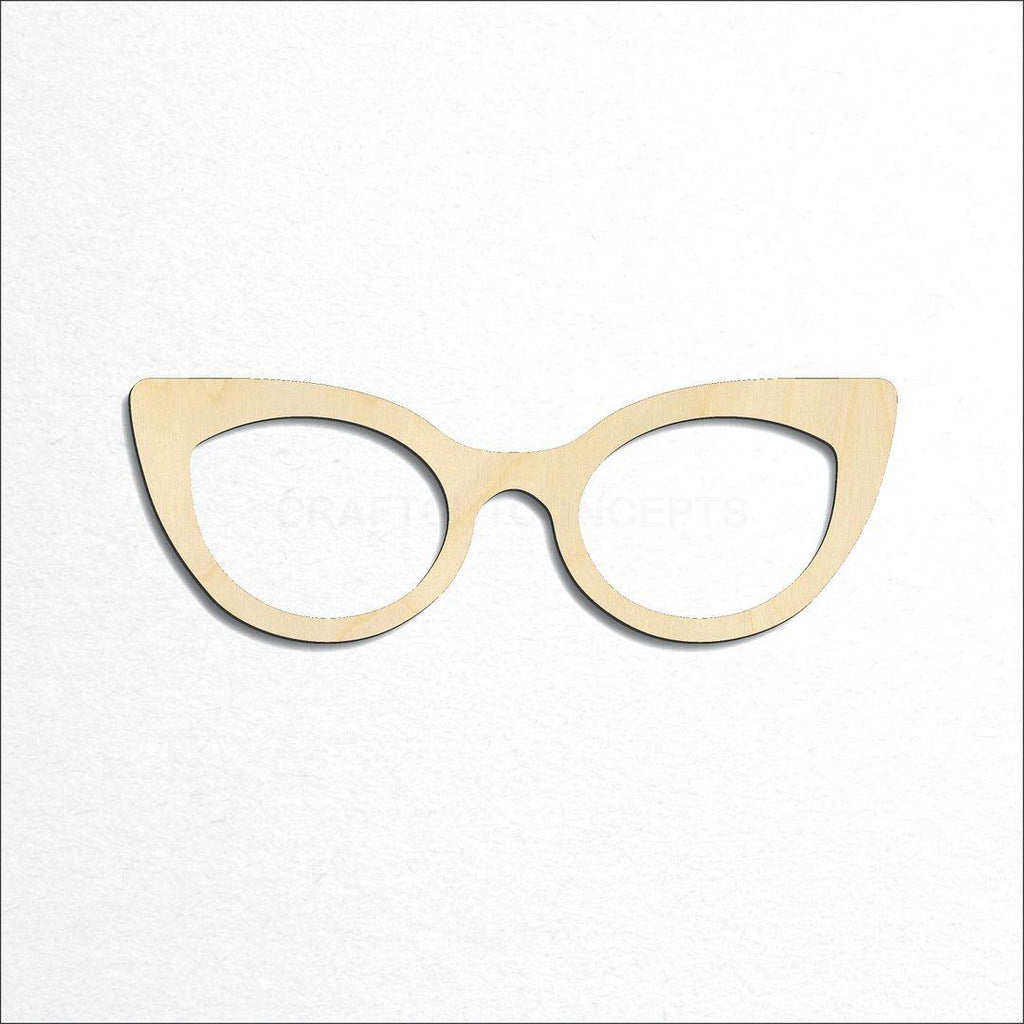 Wooden Vintage Glasses craft shape available in sizes of 2 inch and up