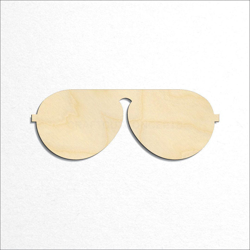 Wooden Aviator Glasses craft shape available in sizes of 2 inch and up
