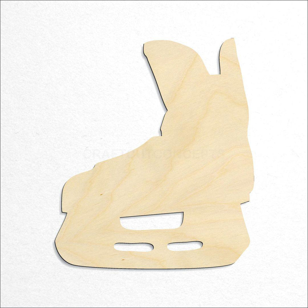 Wooden Hockey Skate craft shape available in sizes of 2 inch and up
