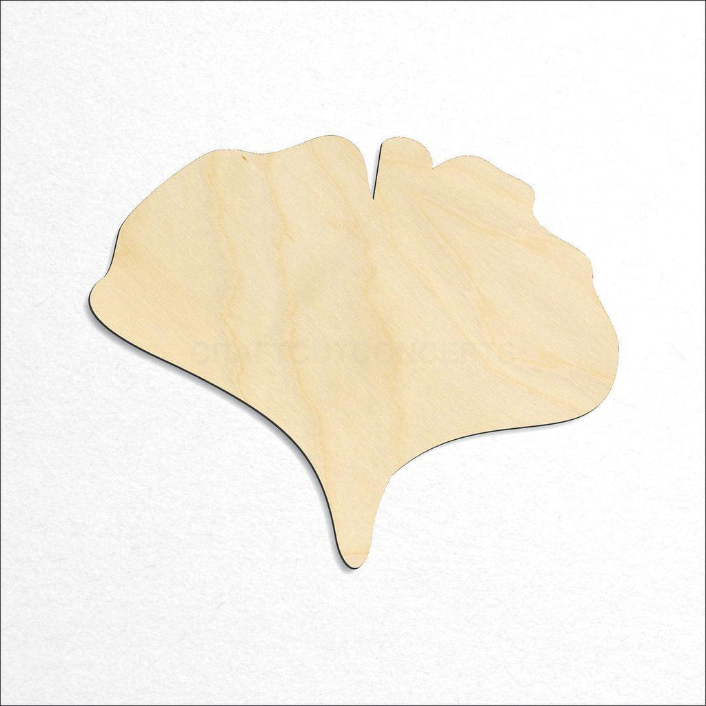 Wooden Gingko Leaf craft shape available in sizes of 2 inch and up