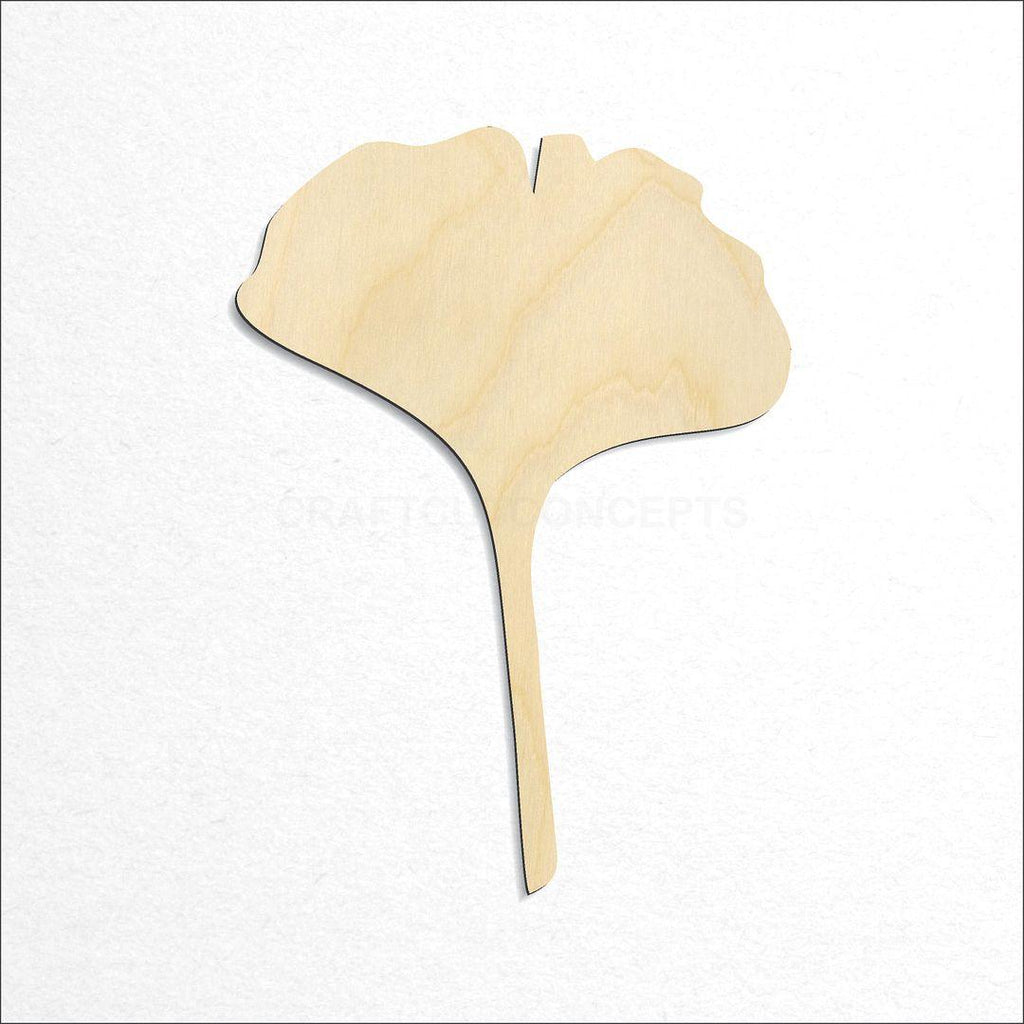 Wooden Gingko Leaf craft shape available in sizes of 2 inch and up