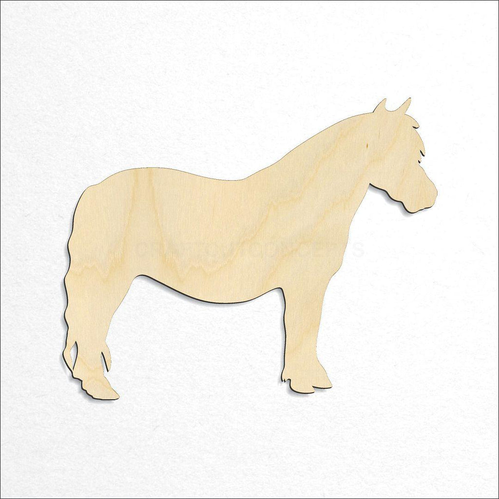 Wooden Pony craft shape available in sizes of 2 inch and up